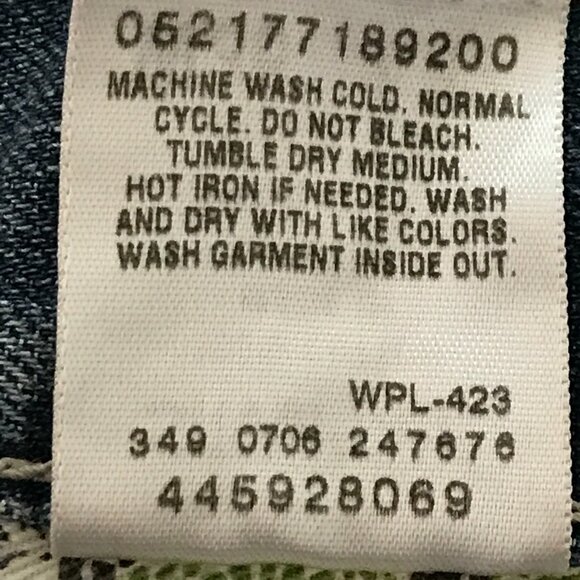 Levi's Silver Tab Wide Leg Bootcut Jeans Men 36x30 Blue Mid Rise Medium Wash - Picture 12 of 12